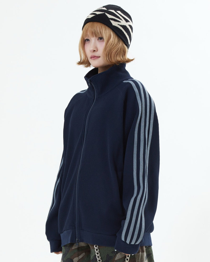 【10日以内お届け】ワッフルトラックジャケット L2161