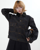 【10日以内お届け】コーデュロイカラーリジットデニムジャケット L2155