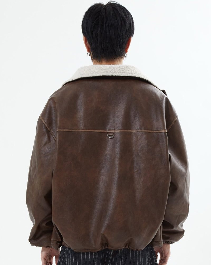 【予約販売】リバーシブルPUレザージャケット L2084