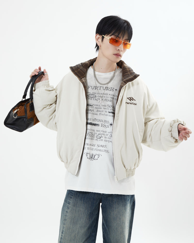 【10日以内お届け】リバーシブルチェックアウター L2142