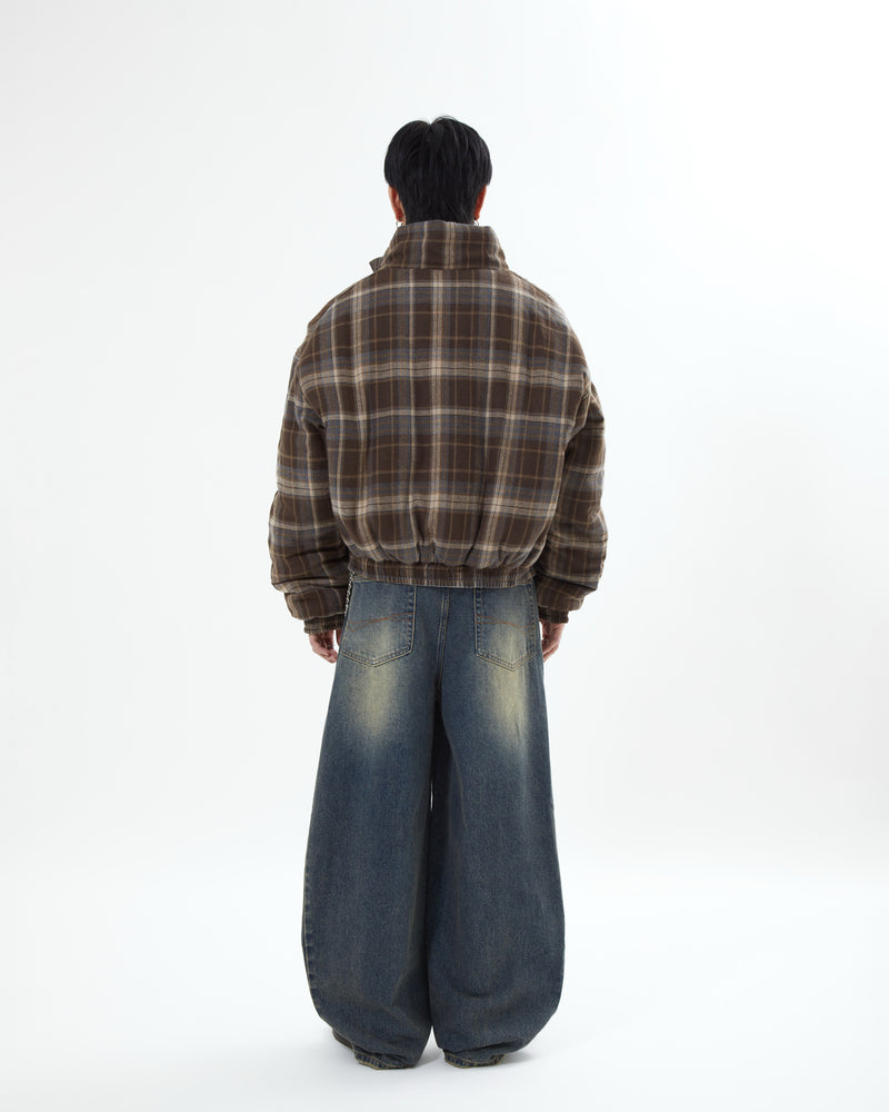 【10日以内お届け】リバーシブルチェックアウター L2142