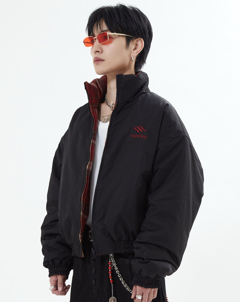 【10日以内お届け】リバーシブルチェックアウター L2142