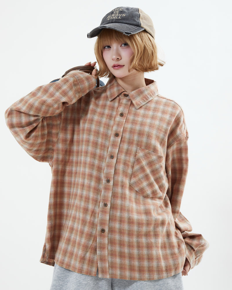 【10日以内お届け】チェックシャツ L2100