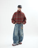 【10日以内お届け】リバーシブルチェックアウター L2142